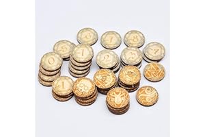 Viipha Chaos Tokens kompatibel mit Arkham Horror The Card Game Wood Laser Cut Full Core 44 Stück