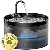 Fontanella per Gatti: Fontana per Gatti - 64oz Fontanella Gatto - Forma di Rubinetto - Pompa Dell'acqua Silenziosa - Filtragg
