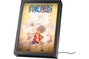 Grupo Erik: Quadro LED One Piece Manga Lamina decorativa Illuminata per cameretta ragazza, stanza bambine/Decorazione Anime One Piece Ufficiale Gadget