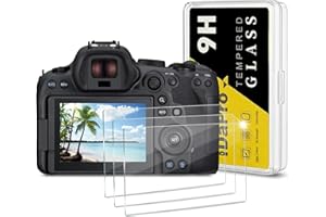 iDaPro Displayschutz schutzfolie für Canon EOS R6 Mark II [3 Stück] Panzer folie glas Einfache Installation