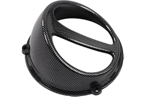 Fydun Abdeckung für Motorrad-Motorlüfter Kohlefaser-Stil Air Scoop-Kappe Motorradzubehör Ersatz für GY6 152QMI 157QMJ