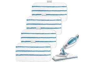 YMJD 4 Lingettes pour Black et Decker Balais Vapeur FSMP20 Remplacement pour Steam Mop FSM1630 Accessoires pour Black et Decker Nettoyeur Vapeur Alternative à FSM1616 FSMH13E5 FSM1321 FSM1605
