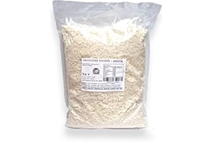 CR SNACKING Desiccated Coconut (Medium) - 1kg | GMO FREE Coconut Fibre | Unsweetened Coconut Flakes | Shredded Dehydrated Coconut Flake | Perfect For Coconut Oil, Coconut Milk, Coconut Water Lovers