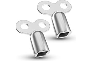 2 Entlüftungsschlüssel | Heizkörper | robust | Universal Entlüfter für alle Heizungen/Heizkörper Entlüftungsschlüssel mit hochwertiger Zink radiator key heating Heizung entlüften Schlüssel