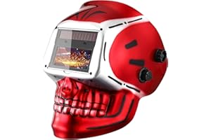 DEKO Careta Soldar de Color Verdadero, Grande Pantalla Grande Casco de Soldador Oscurecimiento Automático Energía Solar, Trabajar Largas Horas, Batería Intercambiable