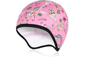 FADCAER Berretto invernale per bambini, cappello da ciclismo sotto il casco, fodera termica per casco, antivento, berretto caldo per sport all'aria aperta, corsa, sci, equitazione, pattinaggio