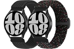 WNIPH Pleciony pasek do modelu Samsung Galaxy Watch 4, 5, 6, 4, 6 Classic, Watch 5 Pro, Active 2, Garmin Forerunner 245, 245 Music, 265, 265 Music, Vivoactive 3, Venu Sq, Vivomove 3, Luxe, Style, HR