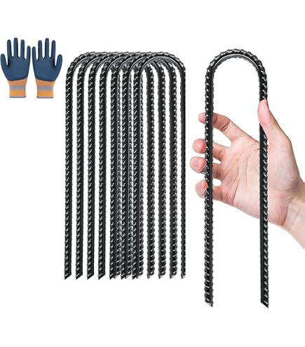 Clever Leon Ancrage Balançoire 43 cm Lot de 4 Galvanisé avec Vis Ancre Balançoire Piquet Fixation Sol pour Portique Bois Aire de Jeux Cabane Pergola Enfant Jardin