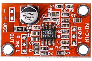 SUCHUANGUANG AD828 Carte de préamplificateur de Microphone Dynamique stéréo Module de préampli Micro DC 3.8 V-15 V
