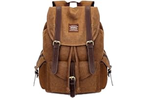 KAUKKO męski i damski plecak szkolny, plecak turystyczny, torba podróżna, plecak na laptopa, outdoorowy, sportowy, na czas wolny, Daypacks, khaki, L, Plecak