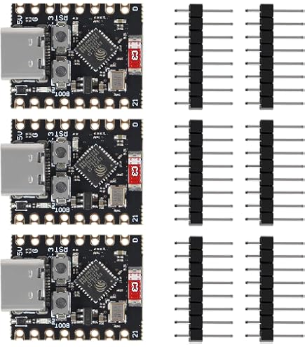 Binghe ESP32-C3 OLED Ontwikkelingsboard – 0,42 Inch Display – WiFi + Bluetooth – 4MB Flash – USB-C – 2 Stuks – Voor IoT En Arduino