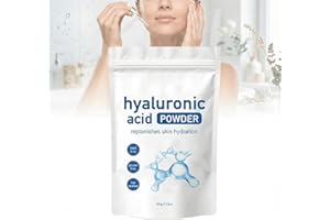 DEJIN Hyaluronic Acid Powder - Pure and Natural Hyaluronic Acid Powder for Face and Skin Care, Water-Soluble and Vegan with Low Molecular Weight, Ideal for DIY Facial Serum and Anti-Aging Treatments.