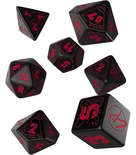 Set De Dés RPG Dragons - Noir Et Cuivre - Q-Workshop - Neuf