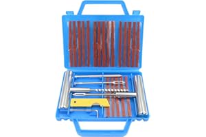 MILIWAN Kit Reparation Pneu Voiture, 27PCS Kit Meche Pneu Voiture, Kit de Réparation de Crevaison, Meche Pneu Crevaison pour Motos, Camions, Camping-Cars, Jeep, Remorque, etc
