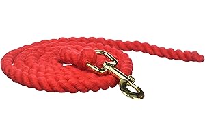 William Hunter Equestrian Plain Horse Lead Rope in Red