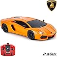 CMJ RC Cars™ Lamborghini Aventador LP700-4 Officially Licensed Remote Control Car 1:24 Scale Working Lights 2.4Ghz (Orange)