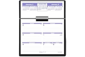 AT-A-GLANCE 2023 Desk Calendar and Base, Flip-A-Week, 5-1/2" x 7", Complete Set, Pages Included (SW700X00)