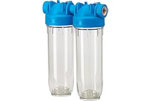 PURWAY CRYSTAL GROUP DP 10 DUO 1" OT TS 10" - Carcasa doble para filtro de agua potable