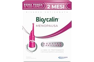 Bioscalin MENOPAUSA Fiale Anticaduta Trattamento Ridensificante, Booster Capillare, Forza Capelli, Azione Anti-ingrigimento, Trattamento 2 Mesi per Donna, 16 Fiale