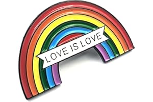 SNS COMPONENTS LGBT Rainbow Pride Love is Love Gay Metall Emaille Anstecknadel Anstecknadel Aufdruck Fehlerfreiheit, Metall