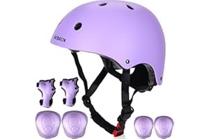 BURSUN Kids Bike Helmet Toddler Cycle Helmet for 2-15 Years Old Boys Girls -Lightweight, Adjustable Multi-Sport Helmet for Skateboard Cycle Roller Skateing Scooter BMX