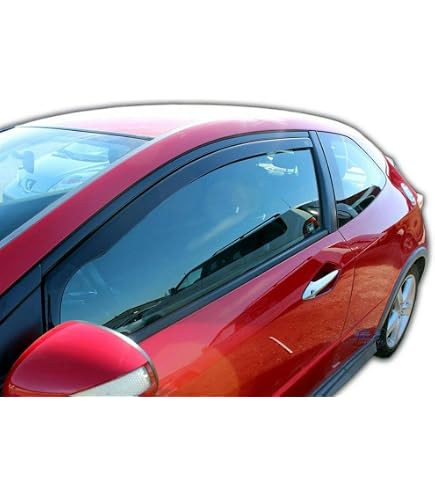 306 3 Portes J&J AUTOMOTIVE | Heko Deflecteurs D'air Déflecteurs De Vent Compatible Avec Cio 4 2012-2019, Ensemble 2 Pi?ces, Aérodynamique, Montage Facile Déflecteur Automobile