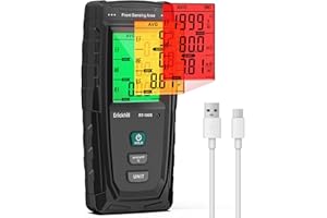 ERICKHILL EMF Messgerät RT-100S, EF/MF/RF-Prüfung, wiederaufladbarer magnetfeld, digitaler/Grafik-Dual-Interface-Strahlungsdetektor, digitaler LCD-Bildschirm, für Zuhause, Büro, Outdoor