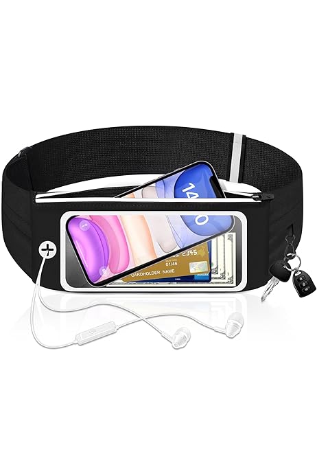 Cintura Da Corsa Con Marsupio | Per Telefoni Fino A 6.8 Pollici | Impermeabile E Traspirante | Ideale Per Jogging E Sport - Foto 7