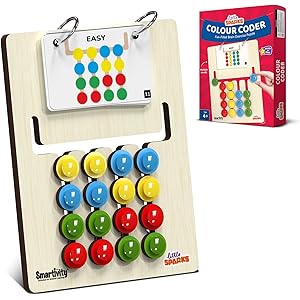 Smartivity Kids Montessori Slide Puzzle I Color & Pattern Matching Learning Toys for Kids 4-8 Years I Birthday Gift for Boys & Girls I Educational Activity for 4,5,6,7,8 I Travel Friendly