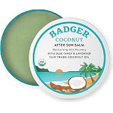 BADGER AFTER SUN BALM | Yatıştırıcı G&uuml;neş Yanığı R&ouml;lyefi, Harika Kokulu, Nemlendirici ve Nemlendirici Cilt Bakımı, G&uuml;neş sonr