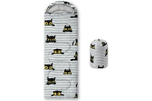 HOSIMA Saco de dormir con balón de fútbol para clima frío para adultos, niñas y niños, impermeable, para hombre, cálido, camping, senderismo, al aire libre, viajes, caza, saco de compresión