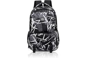 UieaMsio Sac a Dos Scolaire College,Garcon Femme Cartables,Fille Ados Sac à Dos Collège,Sac à Dos Ecole Lycee,Lycéenne Collégienne Sac à Dos,School Leisure,pour Garçons, Filles, Hommes, Femmes