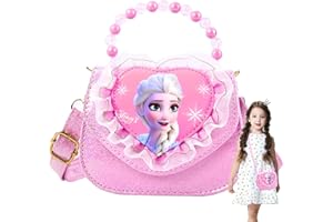 yumcute Handtasche Mädchen Geschenke, Mädchen Tasche Kindertasche, Prinzessin Wasserdicht Handtasche Klein Mit Verstellbarem Gurt Spitzenstil, Perlenhandtasche Geschenke Für Kinder