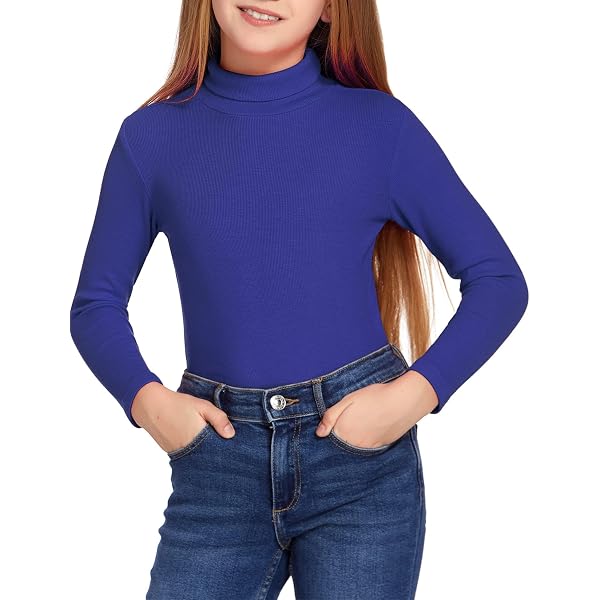 Pull Col Roulé Enfant Garçon/Fille – Manches Longues En Coton Élasthanne, Taille 3-4 à 15-16 Ans - 8