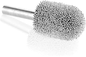 Kutzall Original Fresa a Punta Tonda, Albero da 1⁄4", Grana grossa - Accessorio Falegnameria per Attrezzi Bosch, DeWalt, Milwaukee, Makita. Carburo di Tungsteno Abrasivo, (19mm) X (28.5mm), BN-34