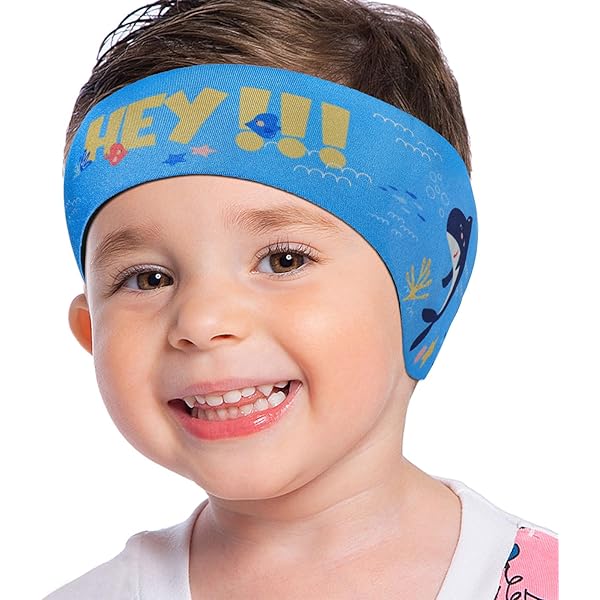 2 Fasce Nuoto Bambini Antiacqua - Con Protezione Orecchie E Design Dinosauro - Foto 7