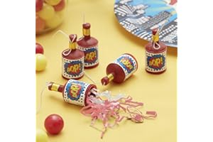 Ginger Ray Pop Comic Superhero Kids Birthday Party Poppers 25 Pack