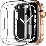 Upeak 2 Stück Schutzhülle Kompatibel mit Apple Watch Series 7 Series 8 41mm Hülle mit Displayschutz, Vollständige Abdeckung S