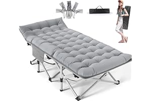 ‎NEWFULAM Newfulam Feldbett Klappbar XXL/XL Campingbett bis 400KG Faltbar Gästebett mit Matratze, Tragetaschen, Tragbares Klappbett für Camping, Indoor, Outdoo, Home Nap