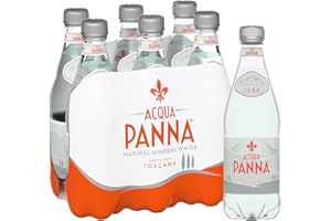 Acqua Panna Agua mineral con ácido carbónico, 24 botellas de 50 cl.