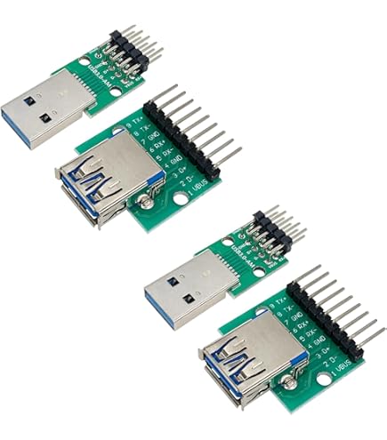 GRAUGEAR | Lot De 2 Adaptateurs | USB Vers USB-C | USB-C Double Face | Transfert De Données USB