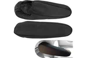 Ptwola Lot de 2 housses d'accoudoir de siège avant de voiture, ajustement universel, en tissu élastique plat – Housses de protection pour accoudoirs de voiture – Pour voiture, SUV, camion