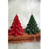 2'li Yeni Yıl (Noel - Yılbaşı) Konseptli &Ccedil;am Ağacı Mum