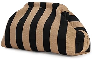 GSenhui Straw Clutch Purse - Woven, Crochet Summer Beach Dumpling Stripes Clutch