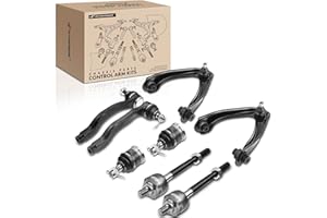 A-Premium 8Pcs Front Upper Control Arms Assembly Ball Joints Tie Rod End Links Compatible with Honda CR-V 1997-2001 L4 2.0L