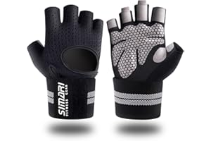 SIMARI Guantes para Levantamiento de Pesas, Gimnasio, Entrenamiento, Fitness, para Hombres y Mujeres, Soporte de muñeca + protección Completa de la Palma,Entrenar, Culturismo SMRG902