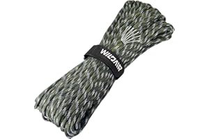 WILDAIR Paracord Lanyard Parachute Cord-7 triple strands 100FT Outdoor Camping (Forest Camo)