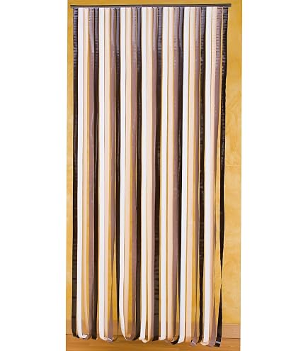 Rideau De Porte En Lanières Plastique Gris 90x200 Cm WERKA PRO : Séparation Élégante Et Pratique Pour Entrée Ou Pièce !
