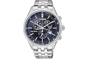 Citizen Męski chronograf Eco-Drive zegarek na rękę z bransoletką ze stali nierdzewnej