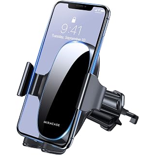 Miracase Car Phone Holder, Universal Air Vent 360° Rotation Car Phone Mount with One Button Release Compatible with iPhone 13